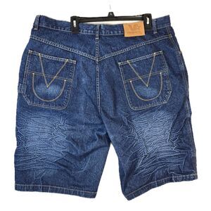 Vibes Gold Label GL Men's‎ Denim Shorts 42 Hip-Hop Skater Y2K Baggy Cotton Jorts